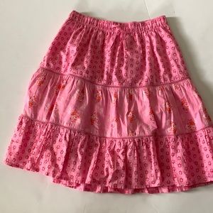 Gap kids skirt pink with red flowers